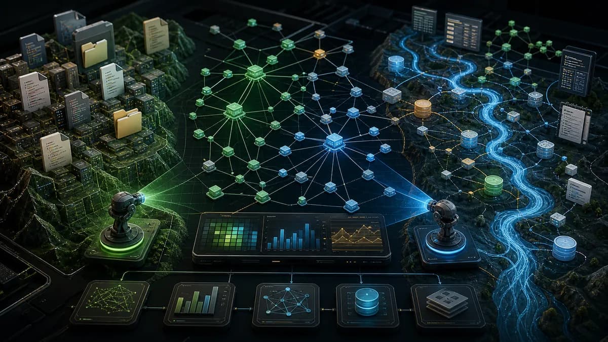 Brownfield Cartographer module graph and data lineage map